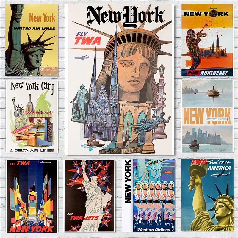Photography New York - Americas United States Vintage Travel Posters