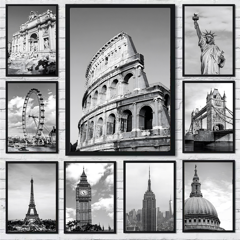 Photography New York - Black and White Rome London Tower
