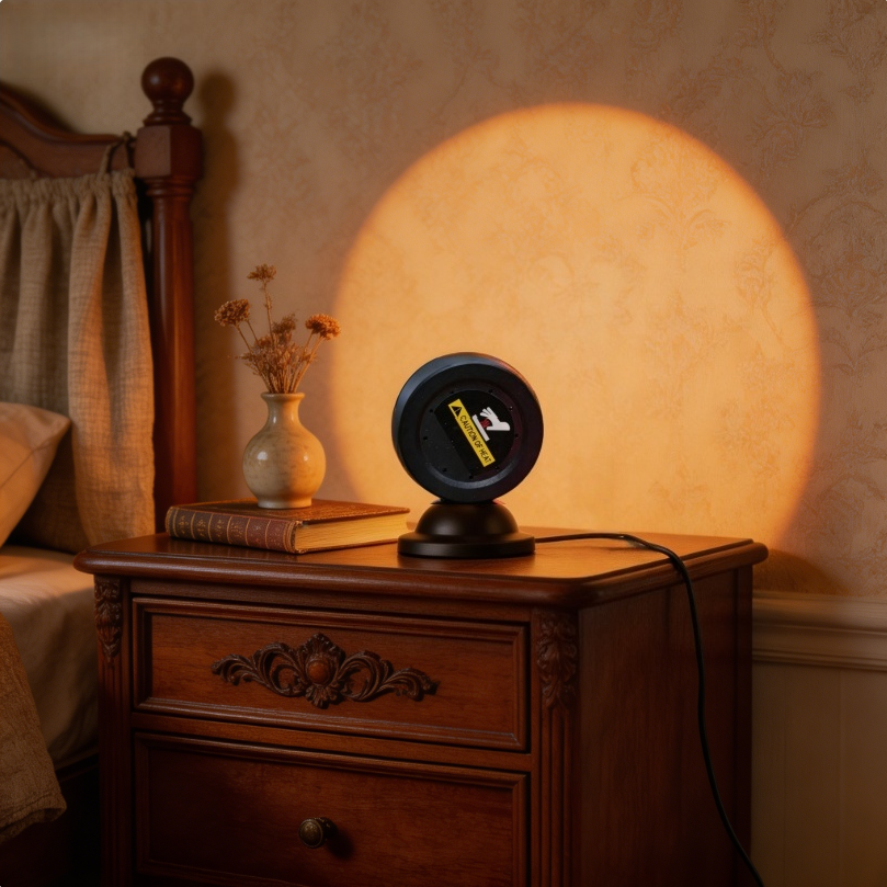 Mini Sunset Lamp Amber LED Pro - đánh giá và giá Photography Yellow Light