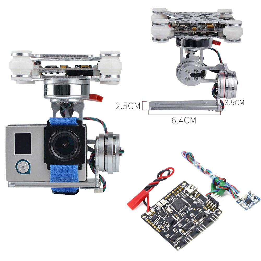 RCTOSKY 3-Axis Brushless Gimba - đánh giá và giá Photography Kit Xiaomi