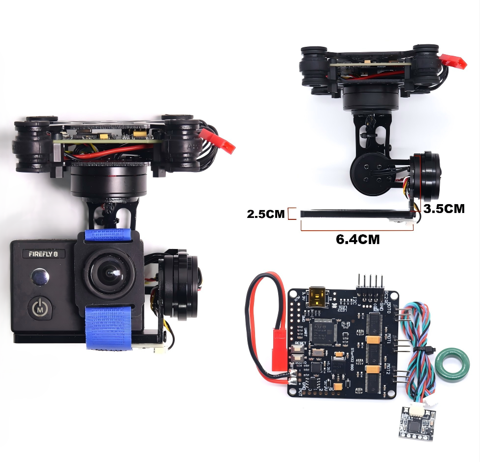 RCTOSKY 3-Axis Brushless Gimba - đánh giá và giá Photography Kit Xiaomi