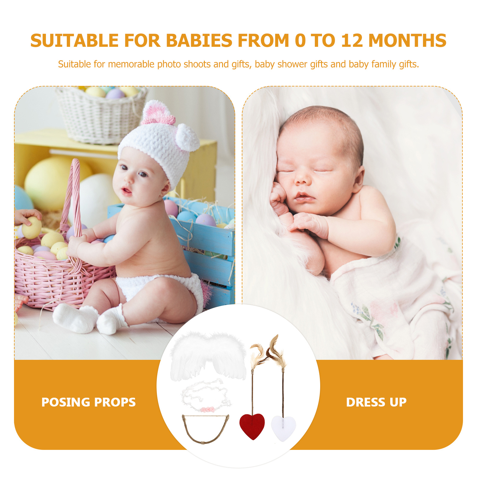 Baby Wing Headband Kit Infant  - đánh giá và giá Photography Outfit