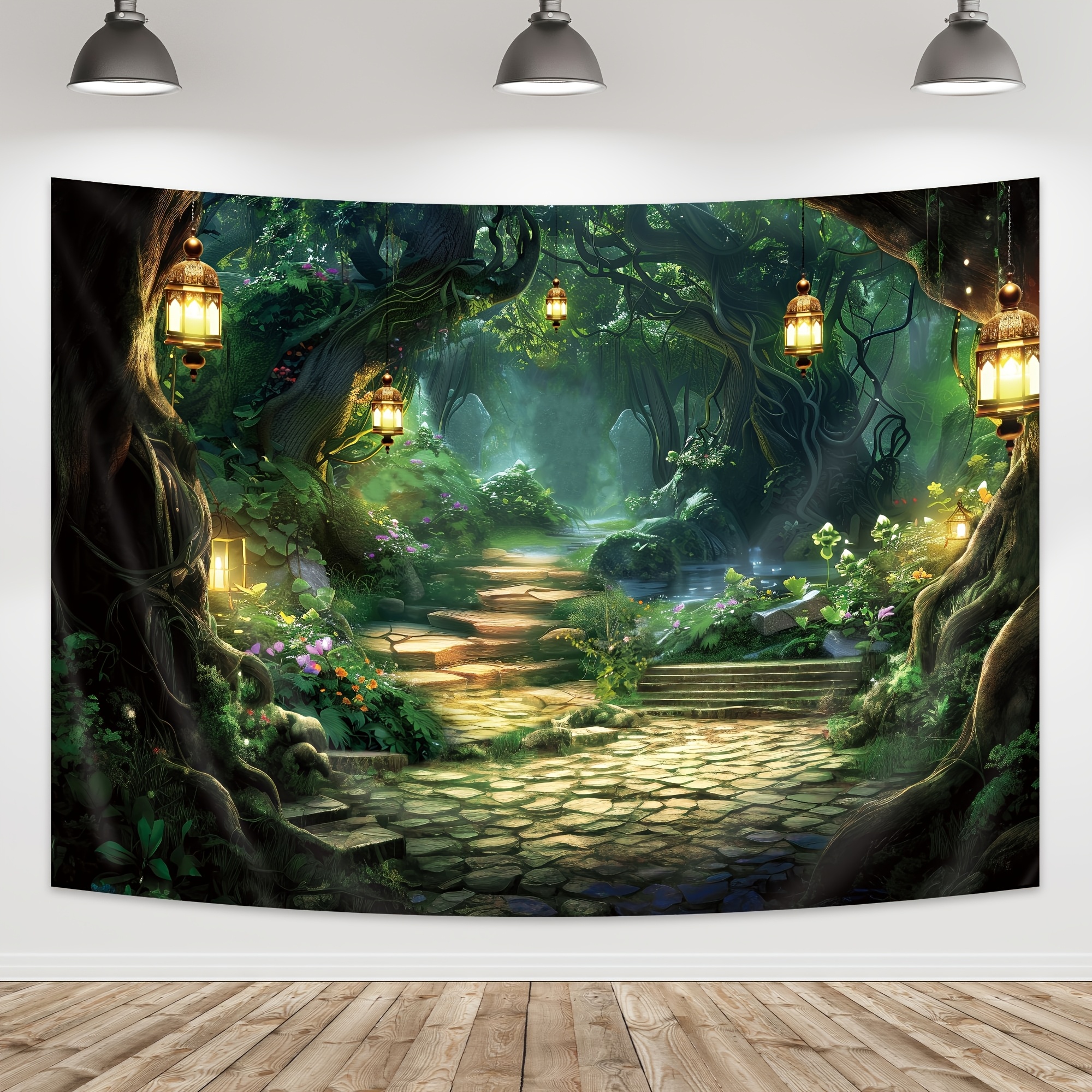 Fairy Tale Background Green Ma - đánh giá và giá Photography Yellow Light