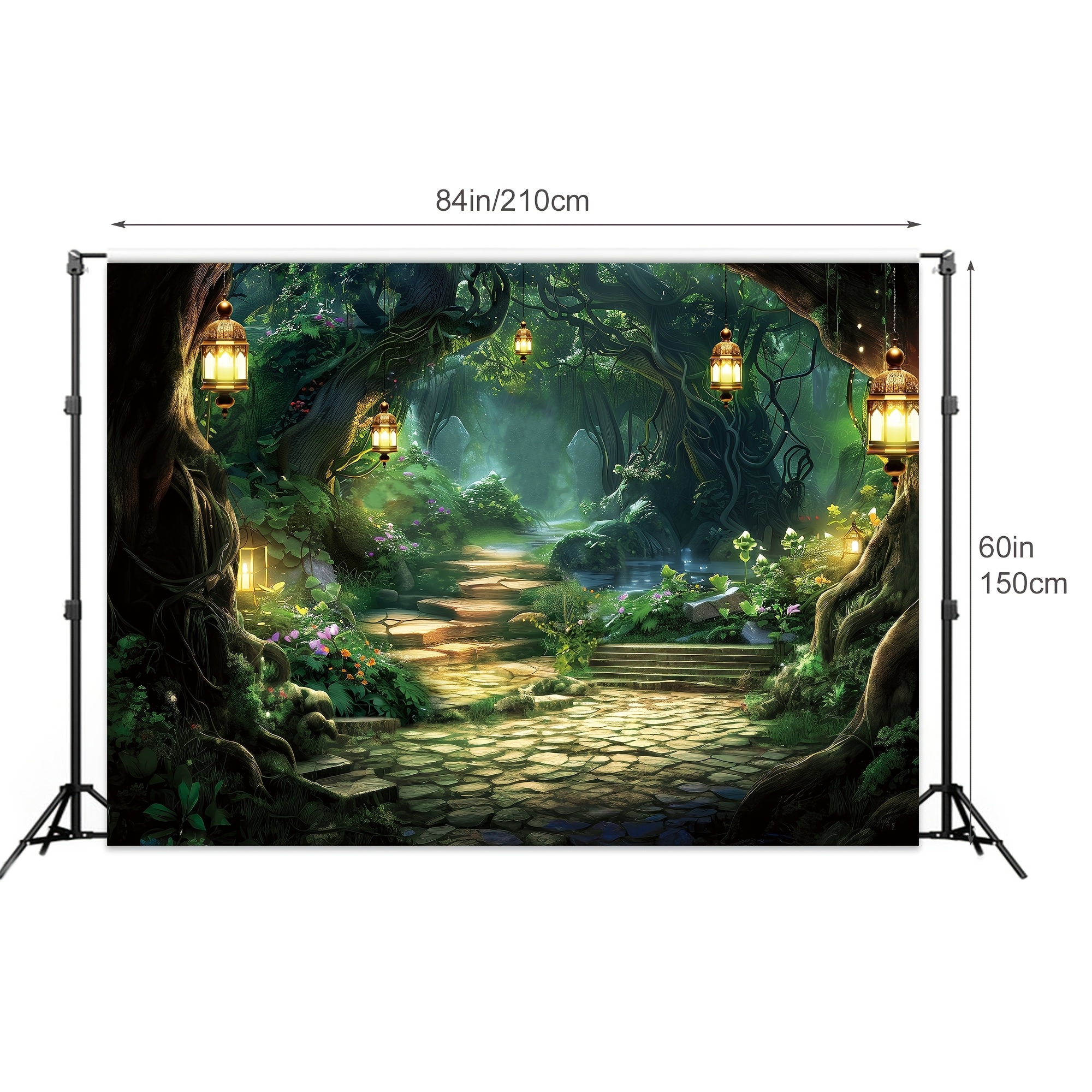 Fairy Tale Background Green Ma - đánh giá và giá Photography Yellow Light