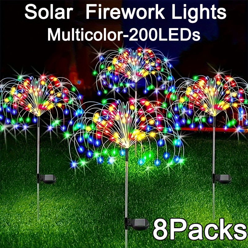 8-Mode Solar Firework Lights w - đánh giá và giá Photography Yellow Light