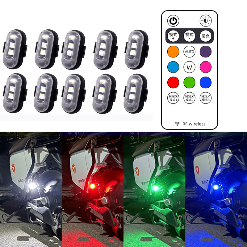 Motorcycle LED RGB Warning Lig - đánh giá và giá Photography Yellow Light