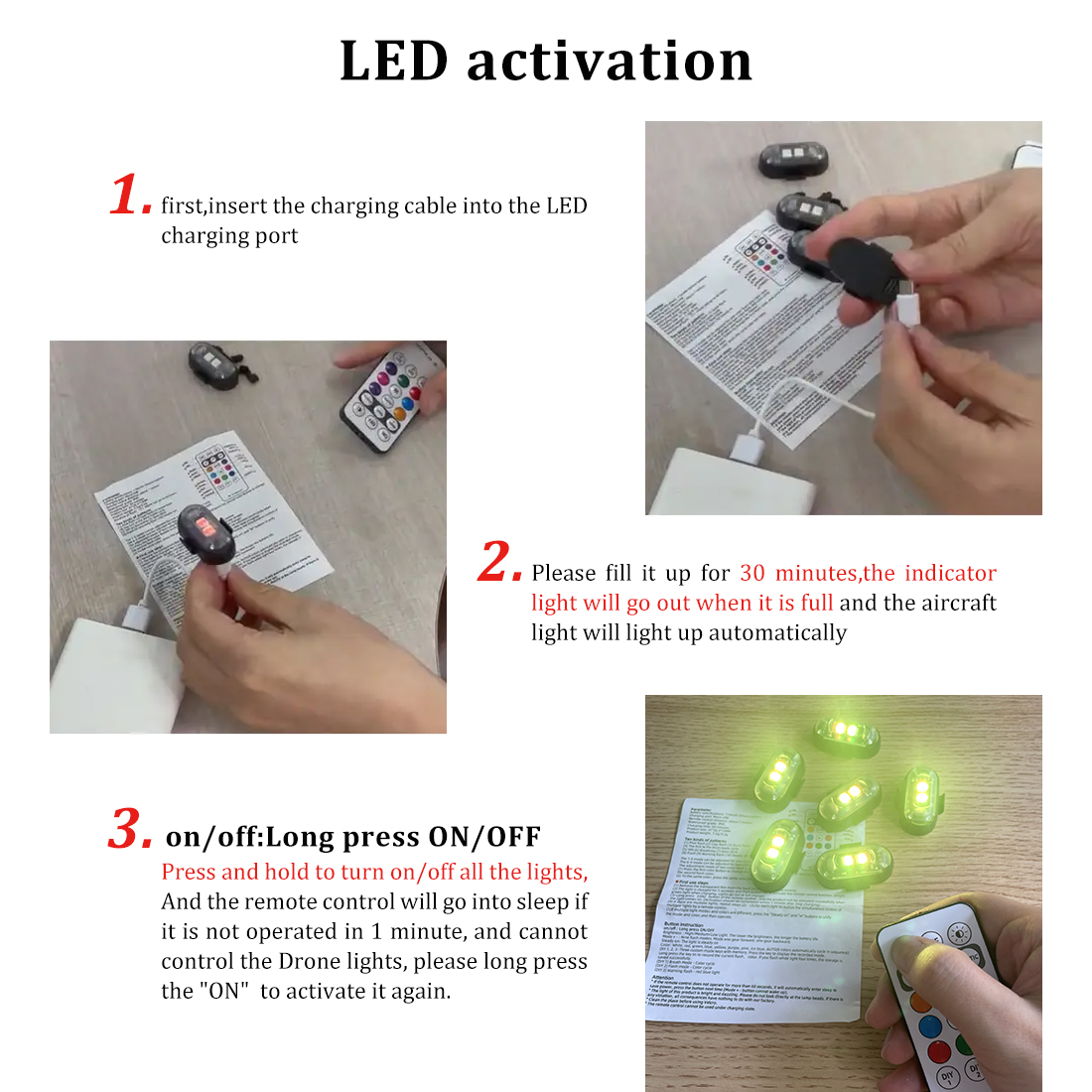 Motorcycle LED RGB Warning Lig - đánh giá và giá Photography Yellow Light