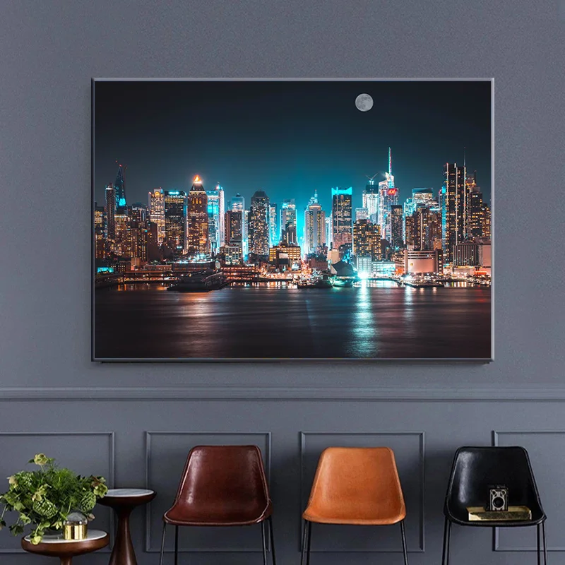 New York Skyline Night Landsca - đánh giá và giá Photography New York