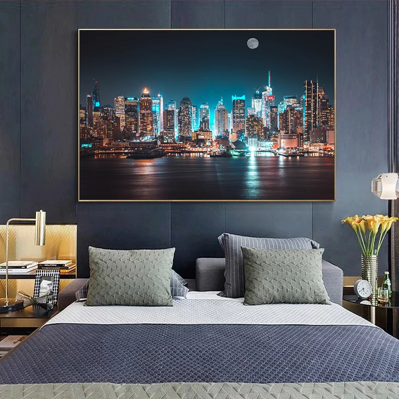 New York Skyline Night Landsca - đánh giá và giá Photography New York