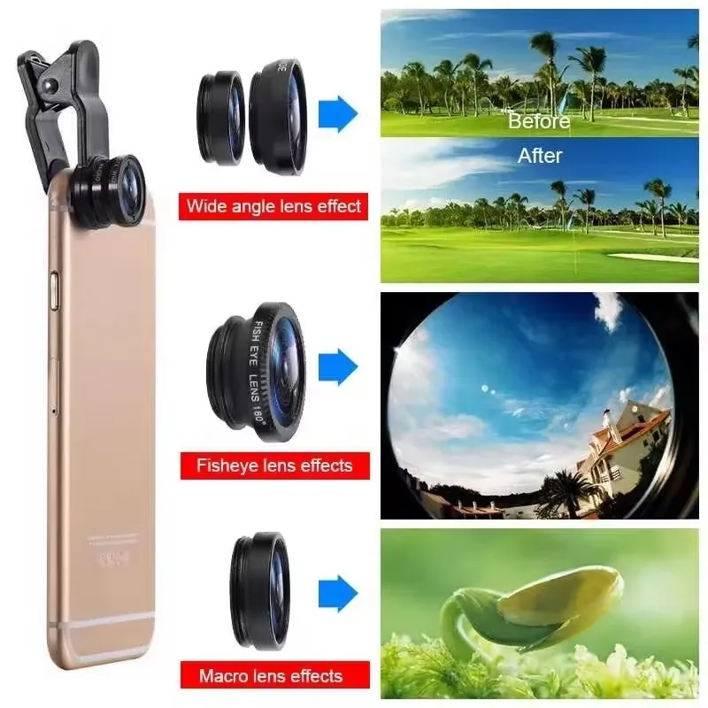 3in1 Clip-On Camera Lens for S - đánh giá và giá Photography Kit Xiaomi