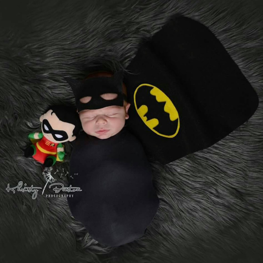 Newborn Baby Batman Cape and W - đánh giá và giá Photography Outfit