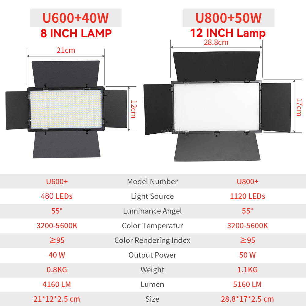 U800 U600 LED Photo Studio Vid - đánh giá và giá Photography Game